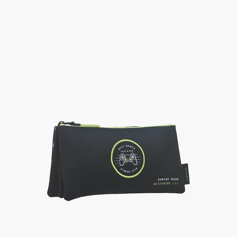 Mayfair Pouch - gaming Best Gamer-3 Compartment (Polyester) Black & Grey \ 23X12X2 - Image 2